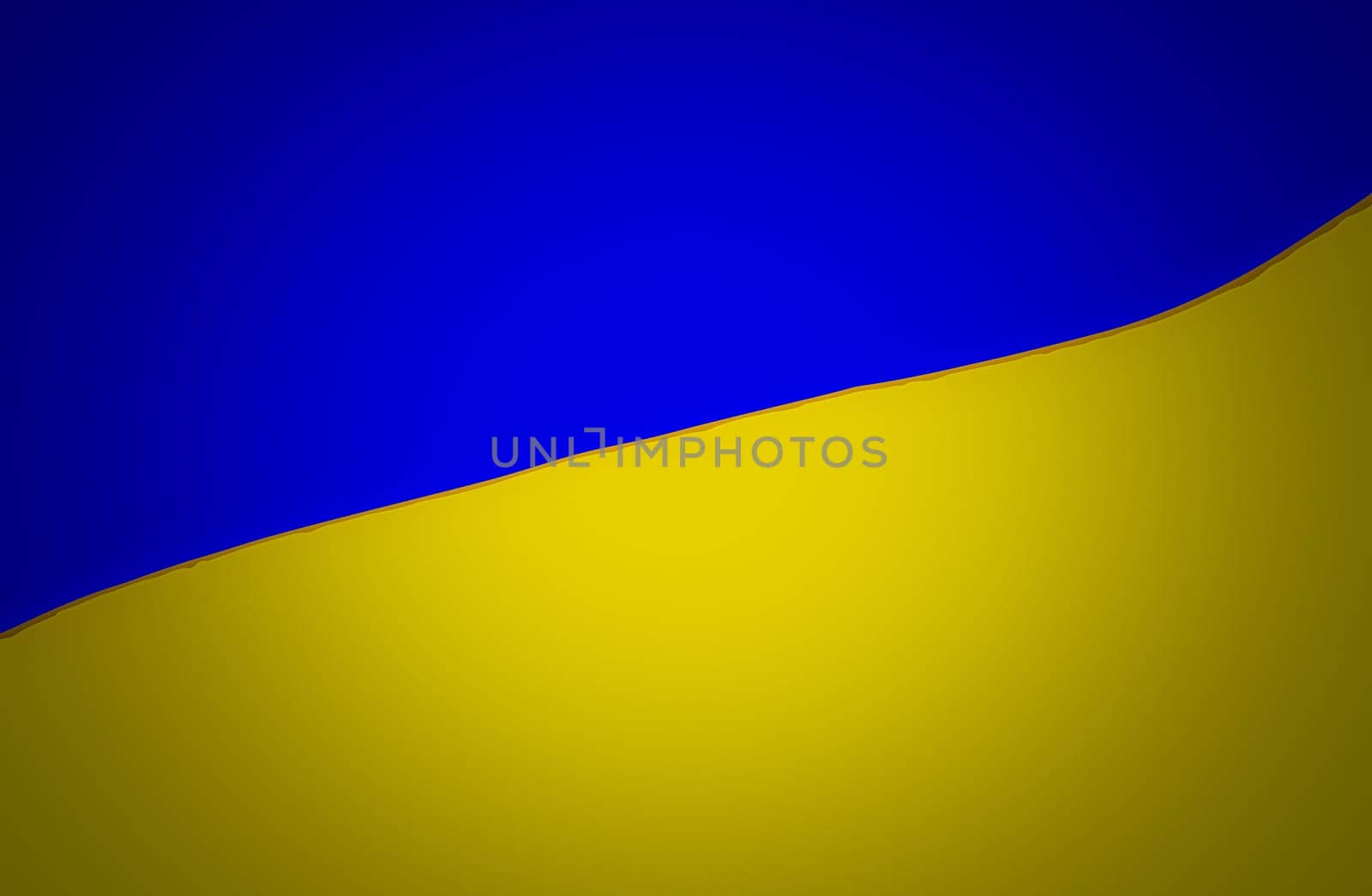 Illustration of the National Flag of Ukraine. The Flag of Ukraine consists of equally sized horizontal bands of blue and yellow