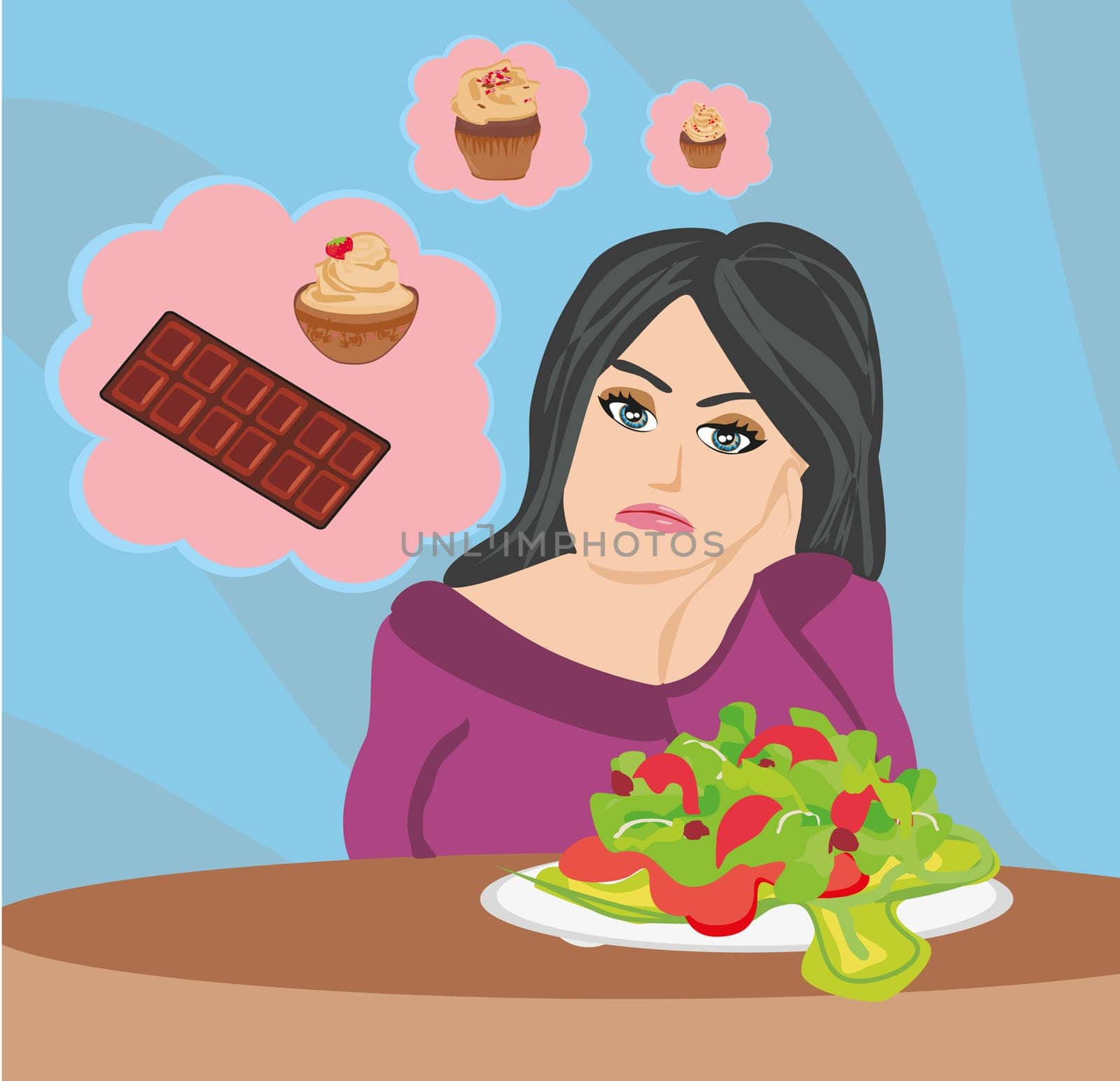 girl on a diet