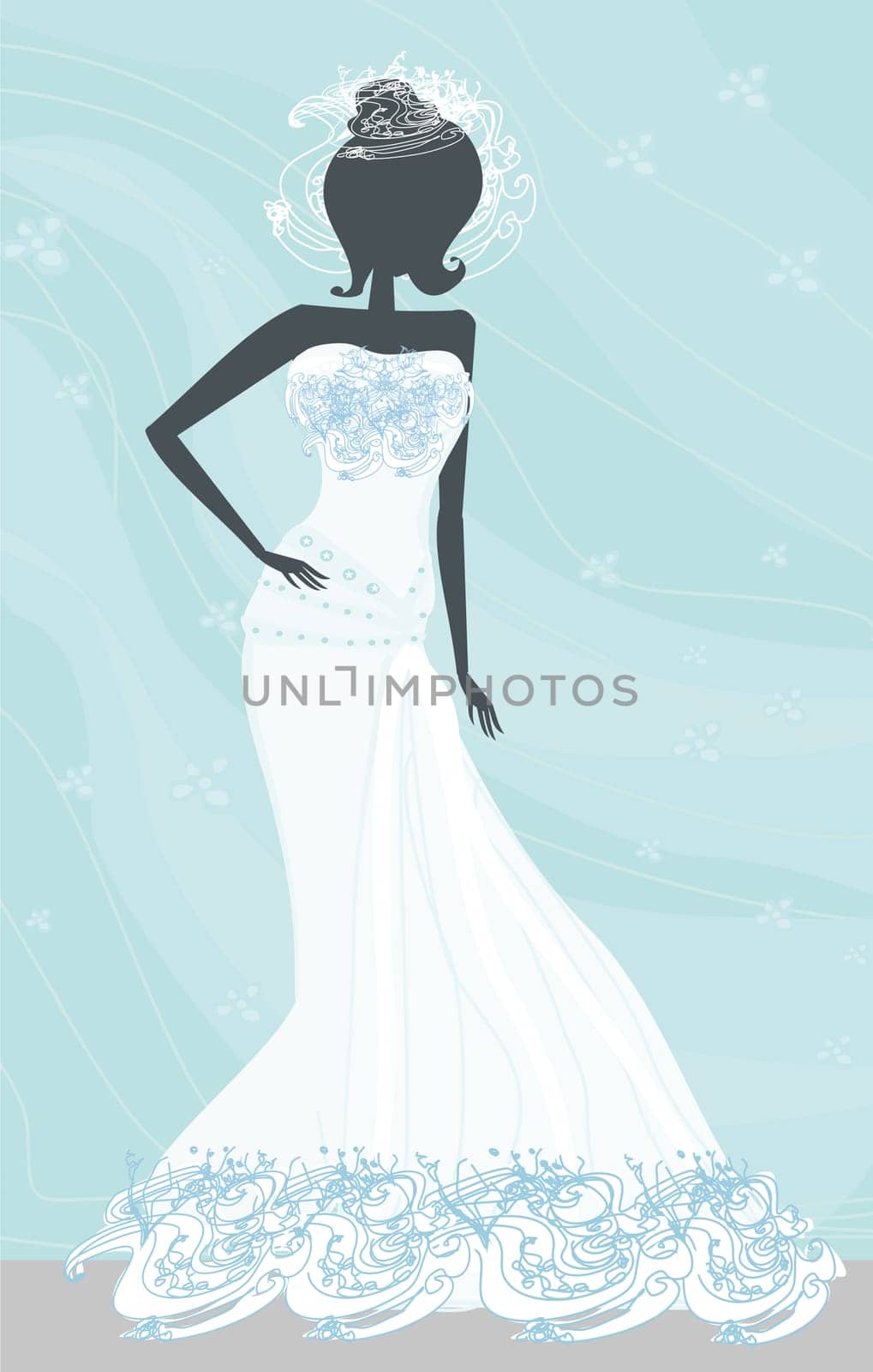 Abstract Beautiful bride