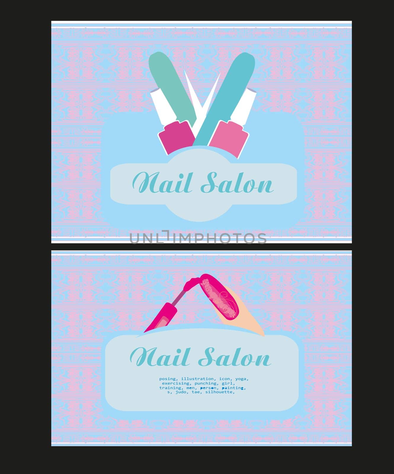 Nail Salon design of business cards