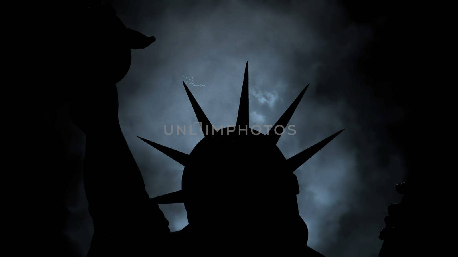 The Statue Of Liberty Of New York City Against Clouds,The Statue Of Liberty Of New York City Against Clouds