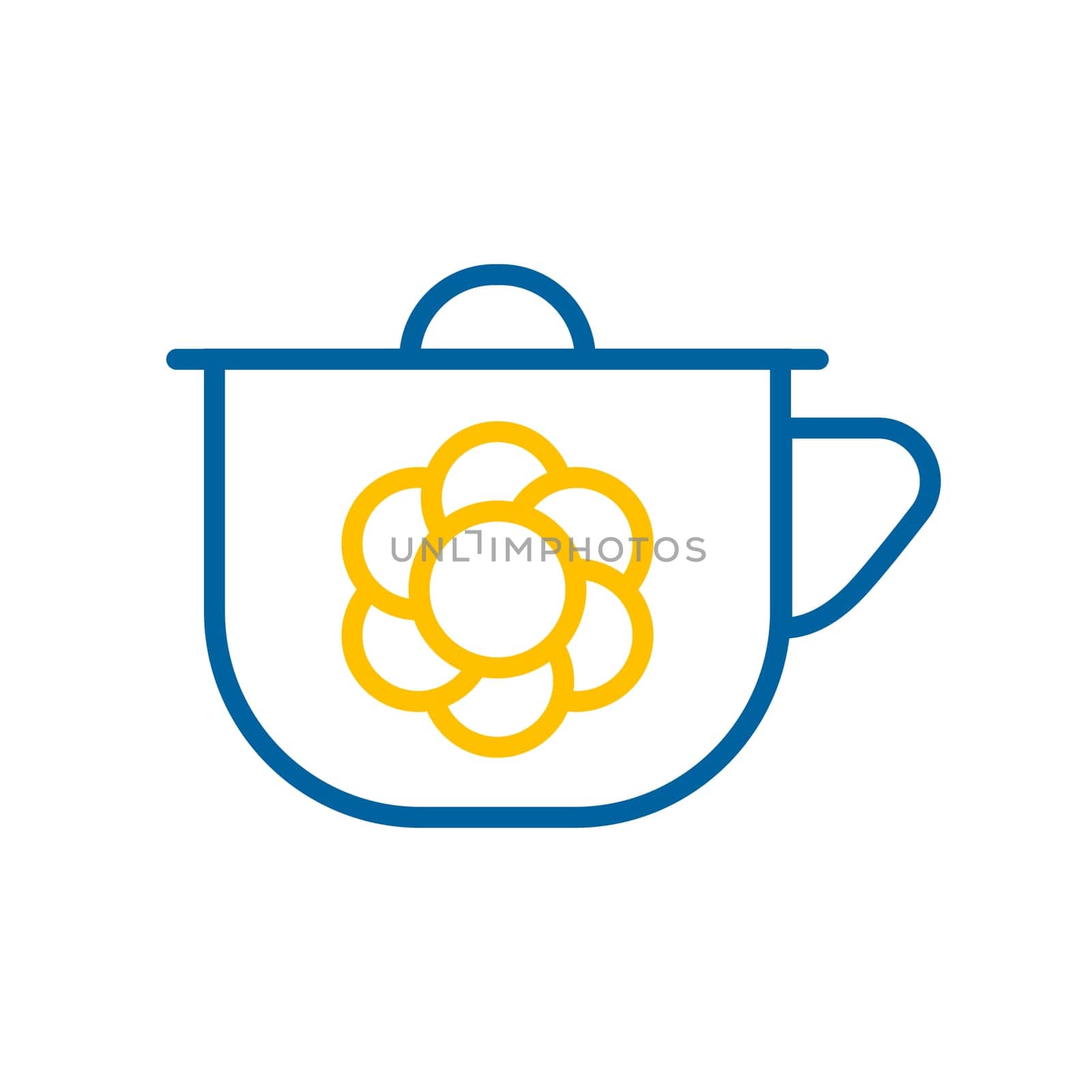 Baby potty isolated vector icon. Graph symbol for children and newborn babies web site and apps design, logo, app, UI