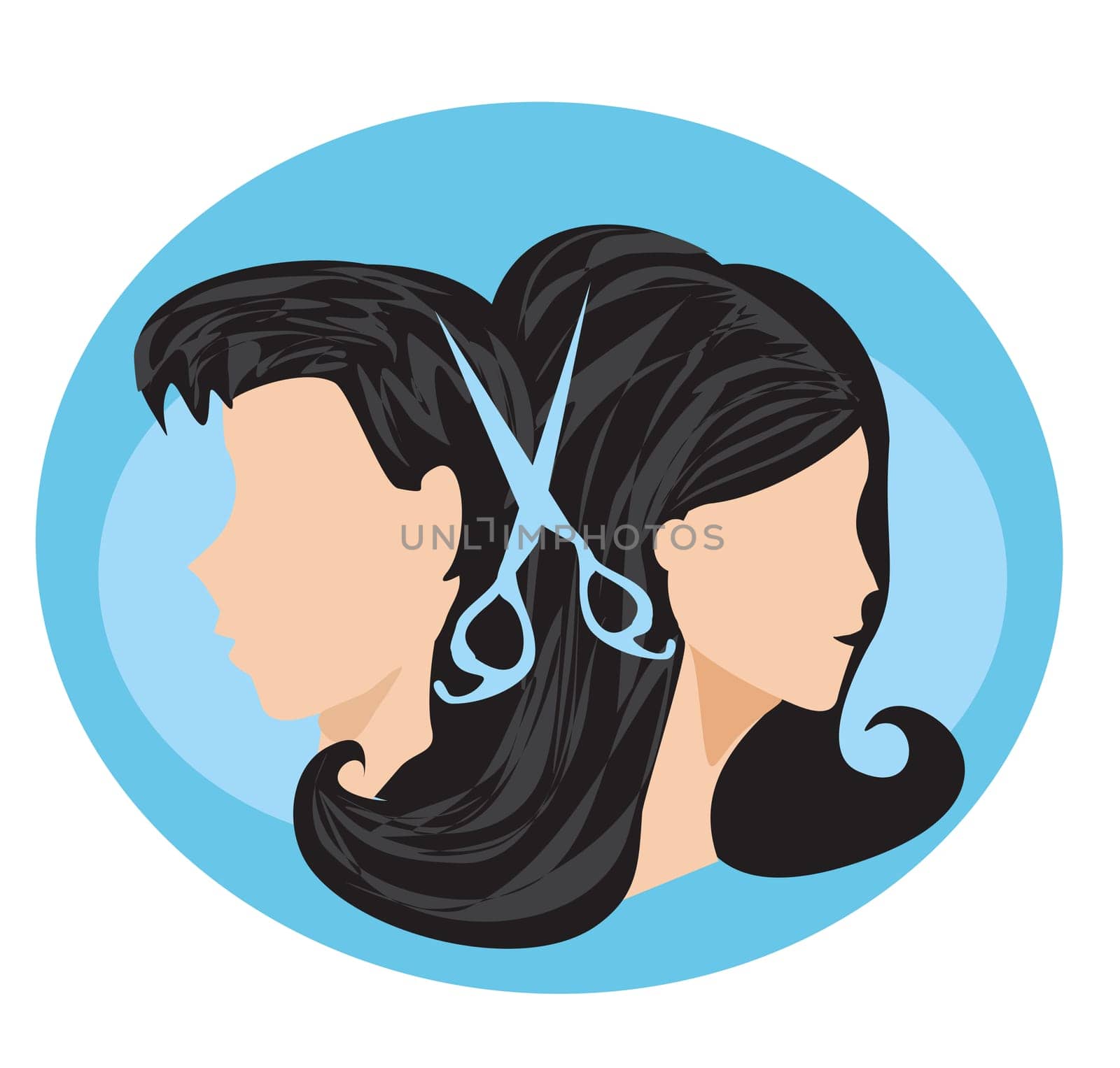 hairdressing salon - icon