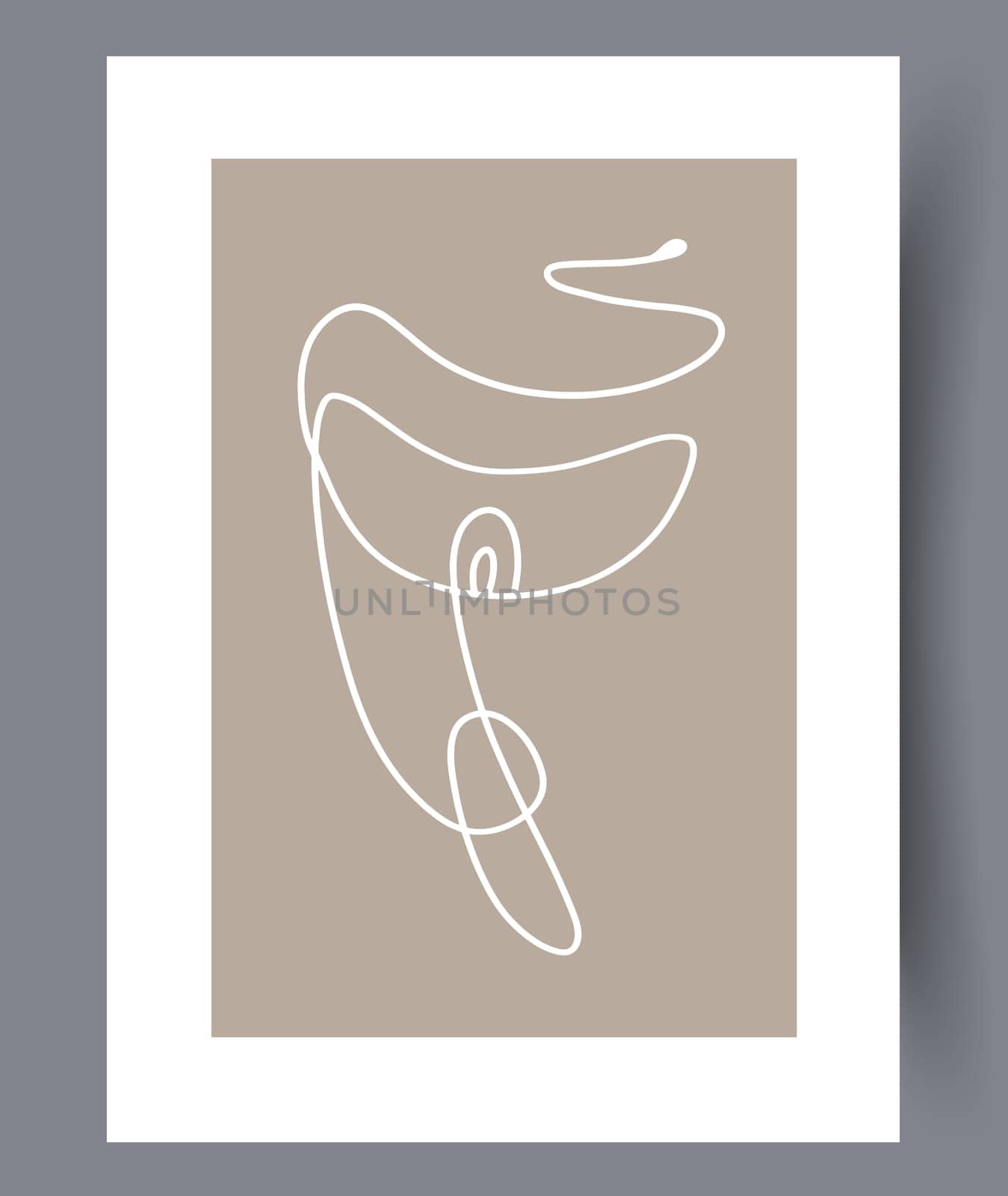Scandinavian abstract vector print. Minimalistic abstract wall art background for print. Scandinavian vector style.