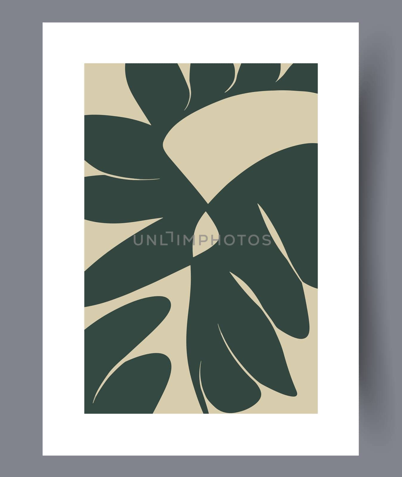 Scandinavian abstract vector print. Minimalistic abstract wall art background for print. Scandinavian vector style.