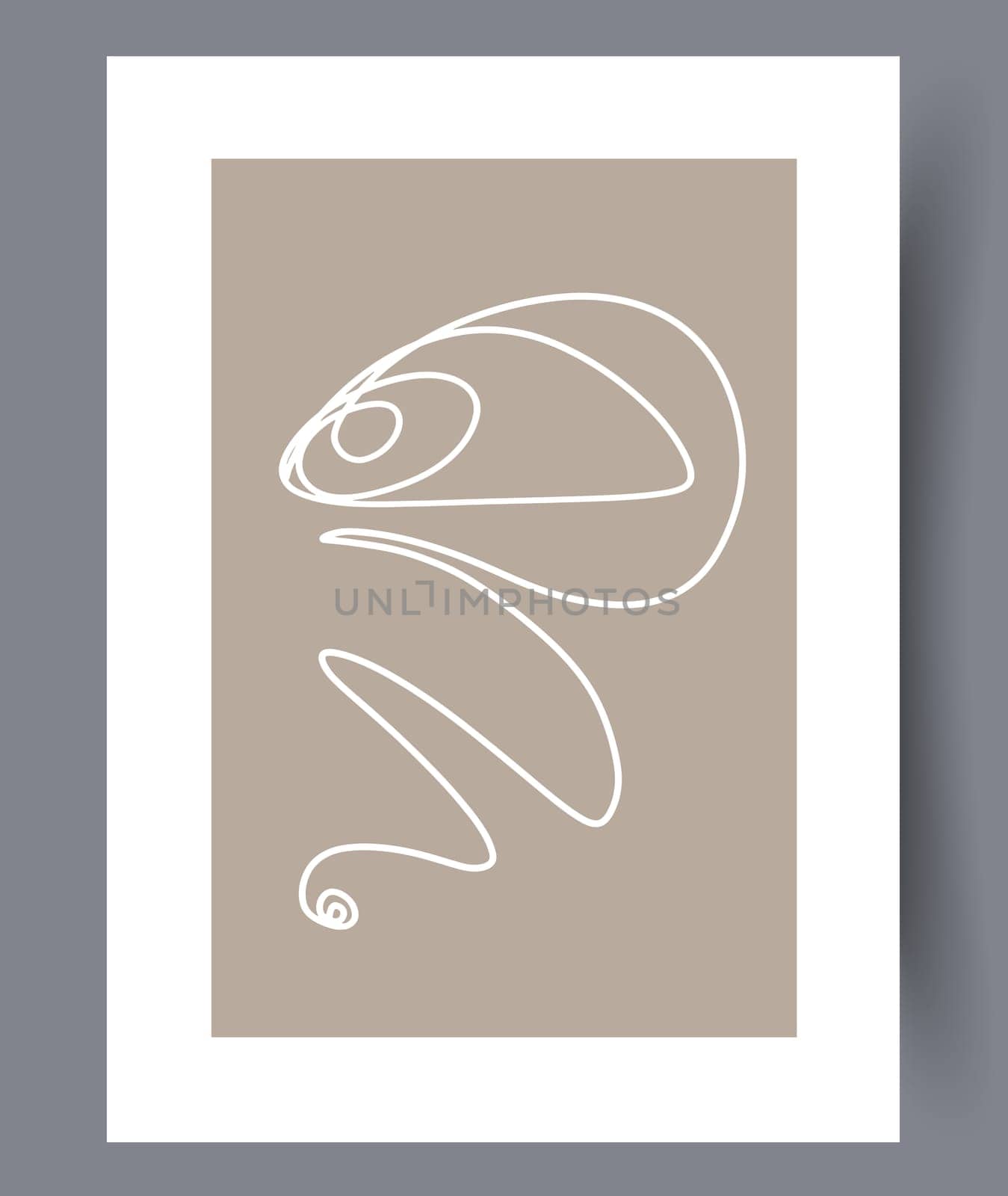 Scandinavian abstract vector print. Minimalistic abstract wall art background for print. Scandinavian vector style.