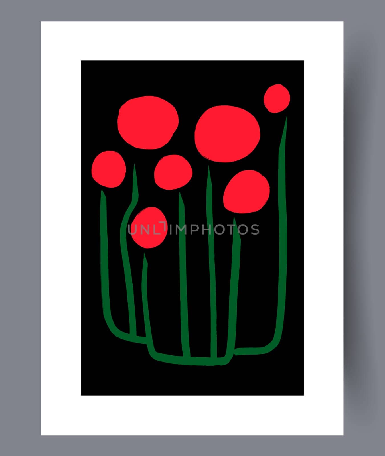 Scandinavian abstract vector print. Minimalistic abstract wall art background for print. Scandinavian vector style.