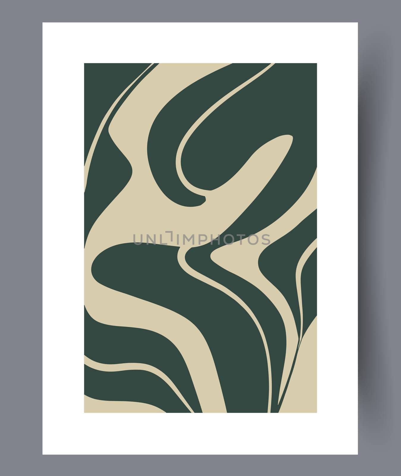 Scandinavian abstract vector print. Minimalistic abstract wall art background for print. Scandinavian vector style.