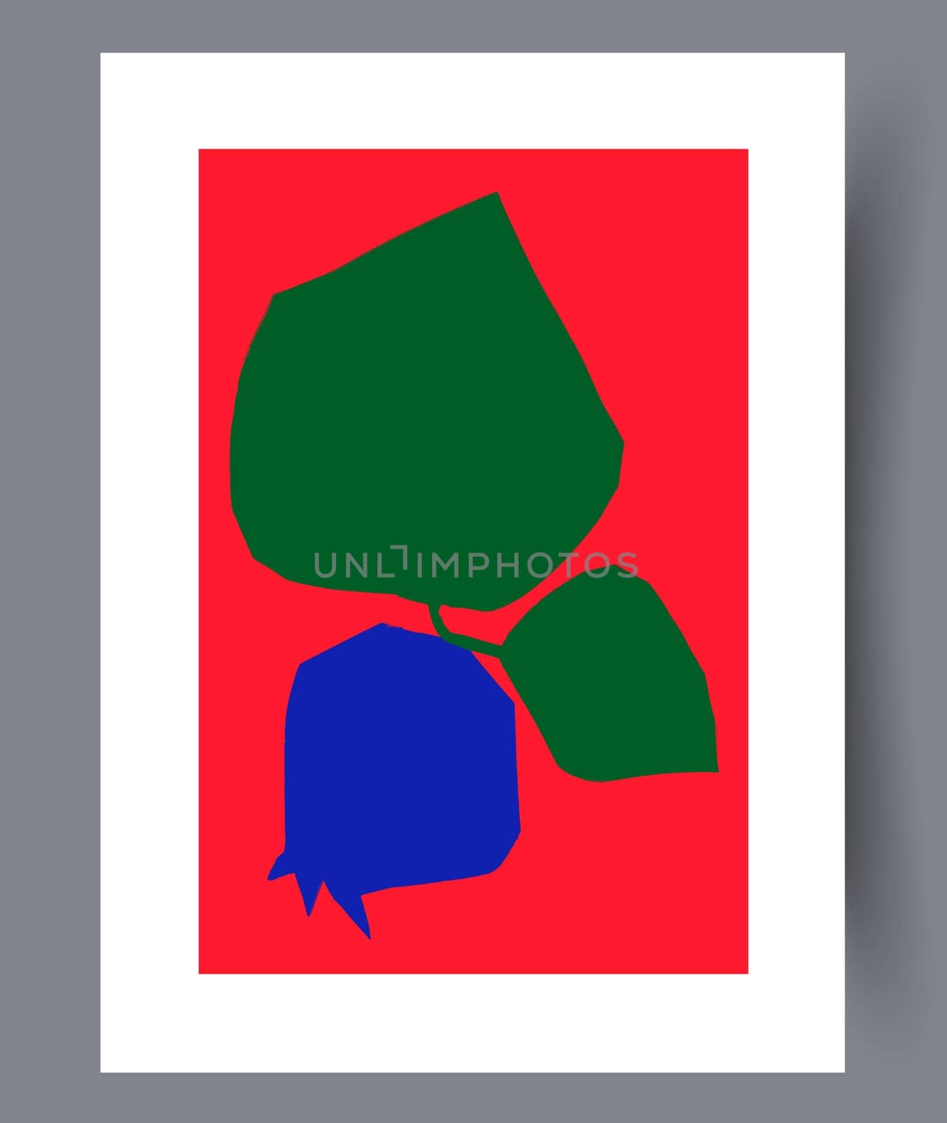 Scandinavian abstract vector print. Minimalistic abstract wall art background for print. Scandinavian vector style.