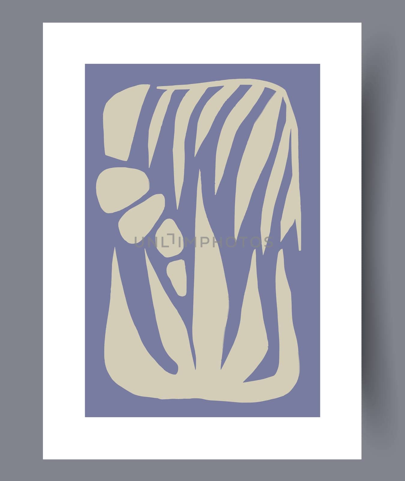 Scandinavian abstract vector print. Minimalistic abstract wall art background for print. Scandinavian vector style.