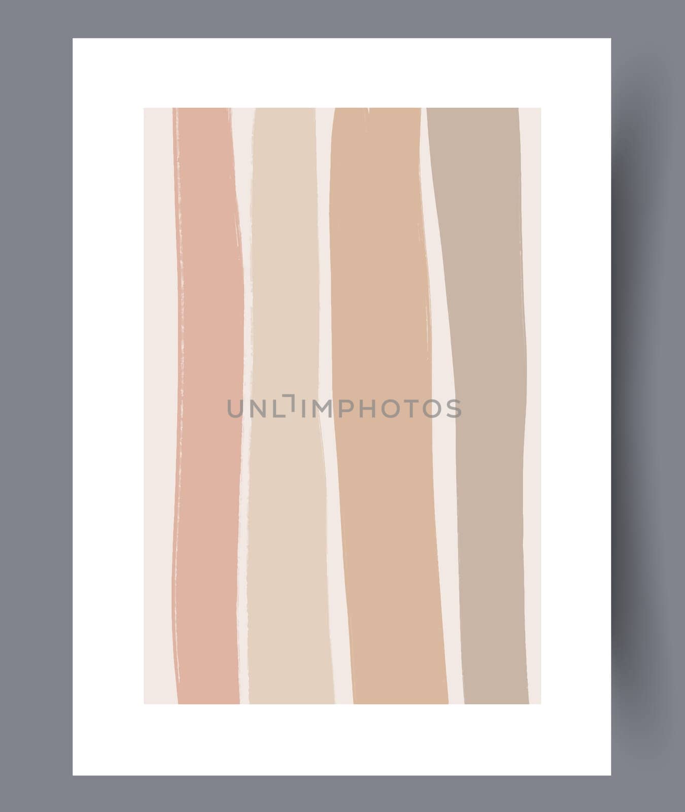 Scandinavian abstract vector print. Minimalistic abstract wall art background for print. Scandinavian vector style.