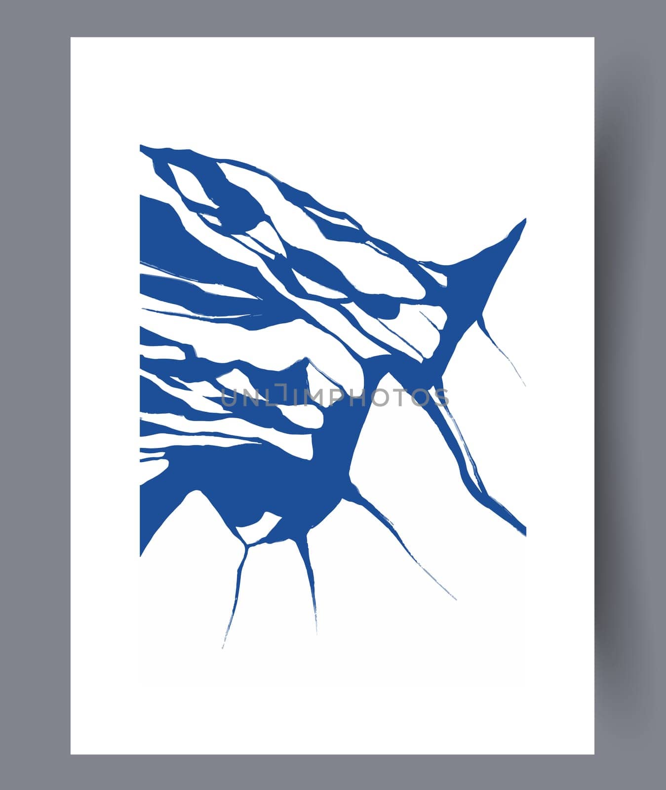 Scandinavian abstract vector print. Minimalistic abstract wall art background for print. Scandinavian vector style.