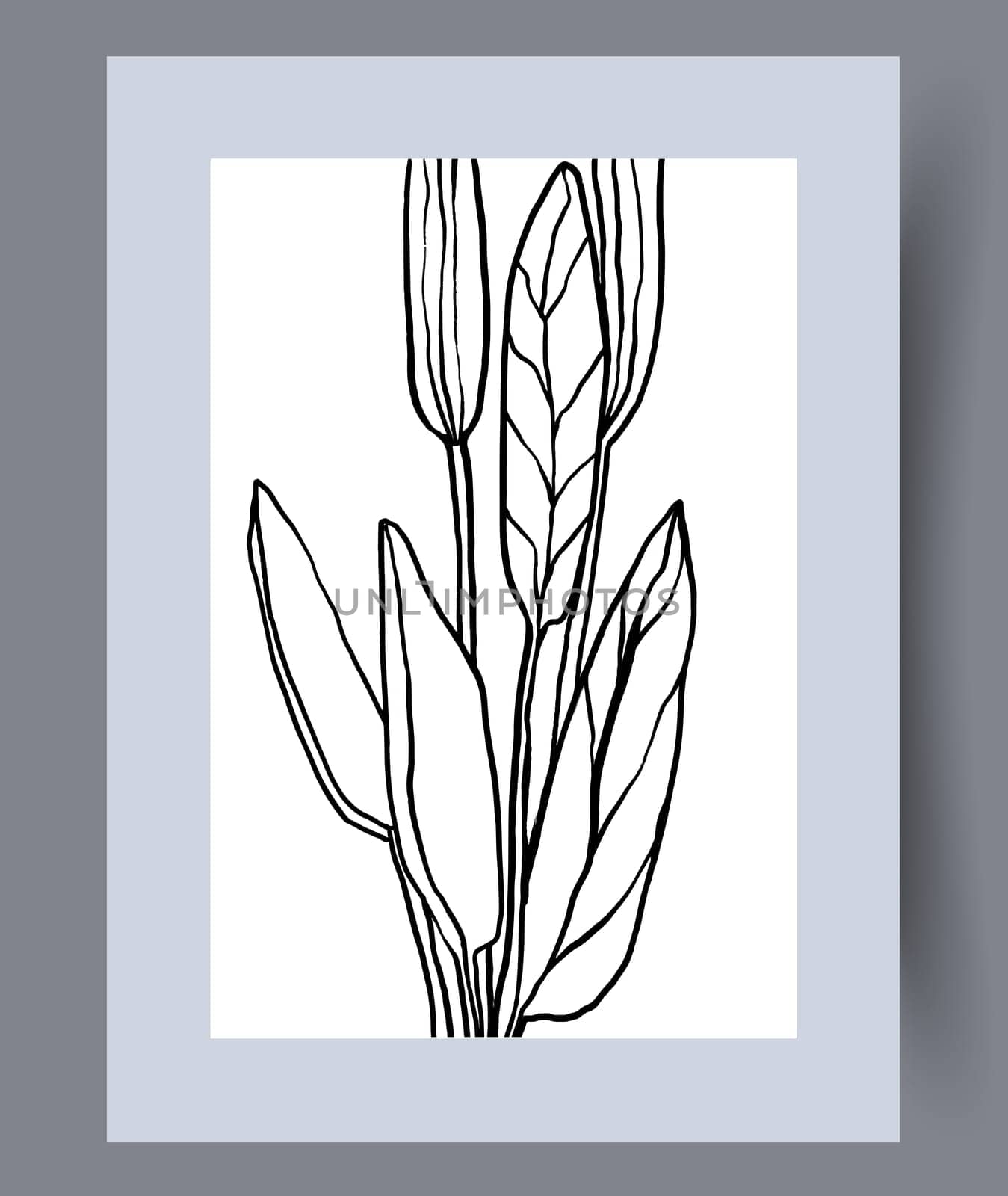 Scandinavian abstract vector print. Minimalistic abstract wall art background for print. Scandinavian vector style.