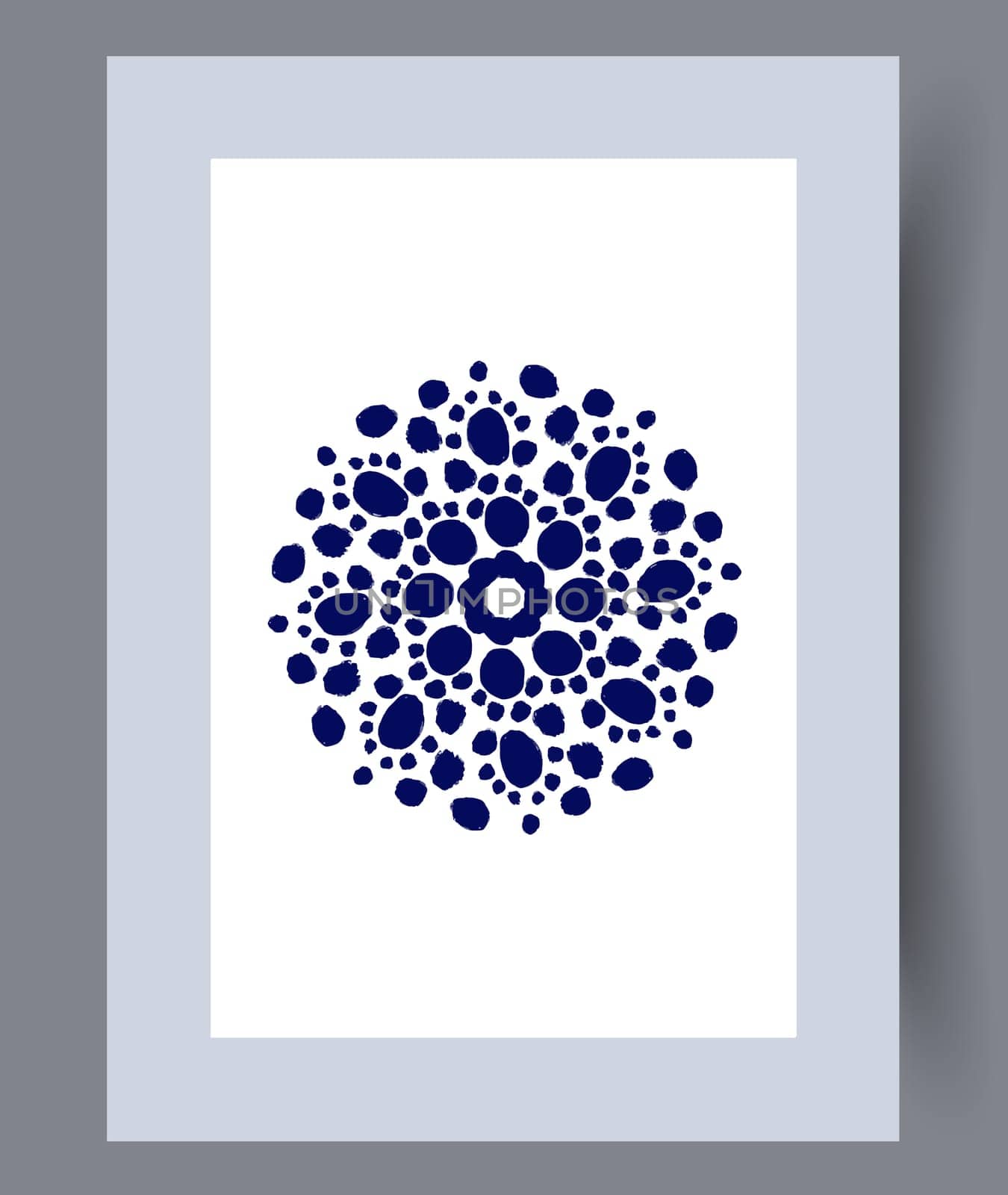 Scandinavian abstract vector print. Minimalistic abstract wall art background for print. Scandinavian vector style.