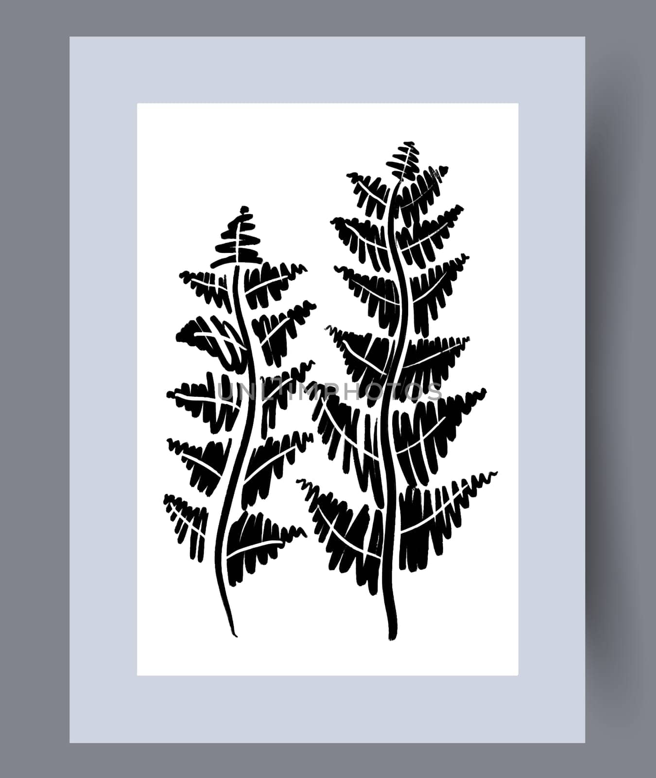 Scandinavian abstract vector print. Minimalistic abstract wall art background for print. Scandinavian vector style.