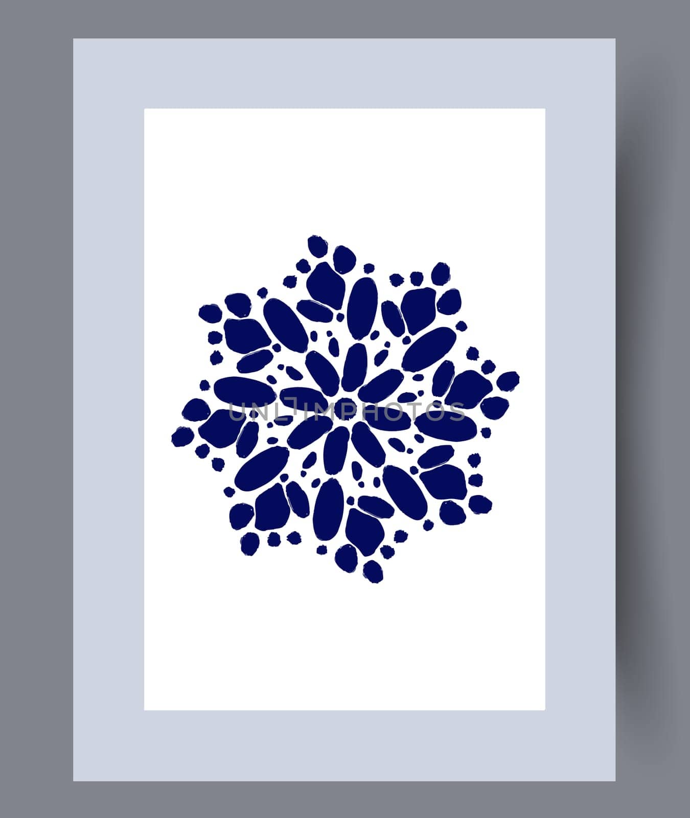 Scandinavian abstract vector print. Minimalistic abstract wall art background for print. Scandinavian vector style.