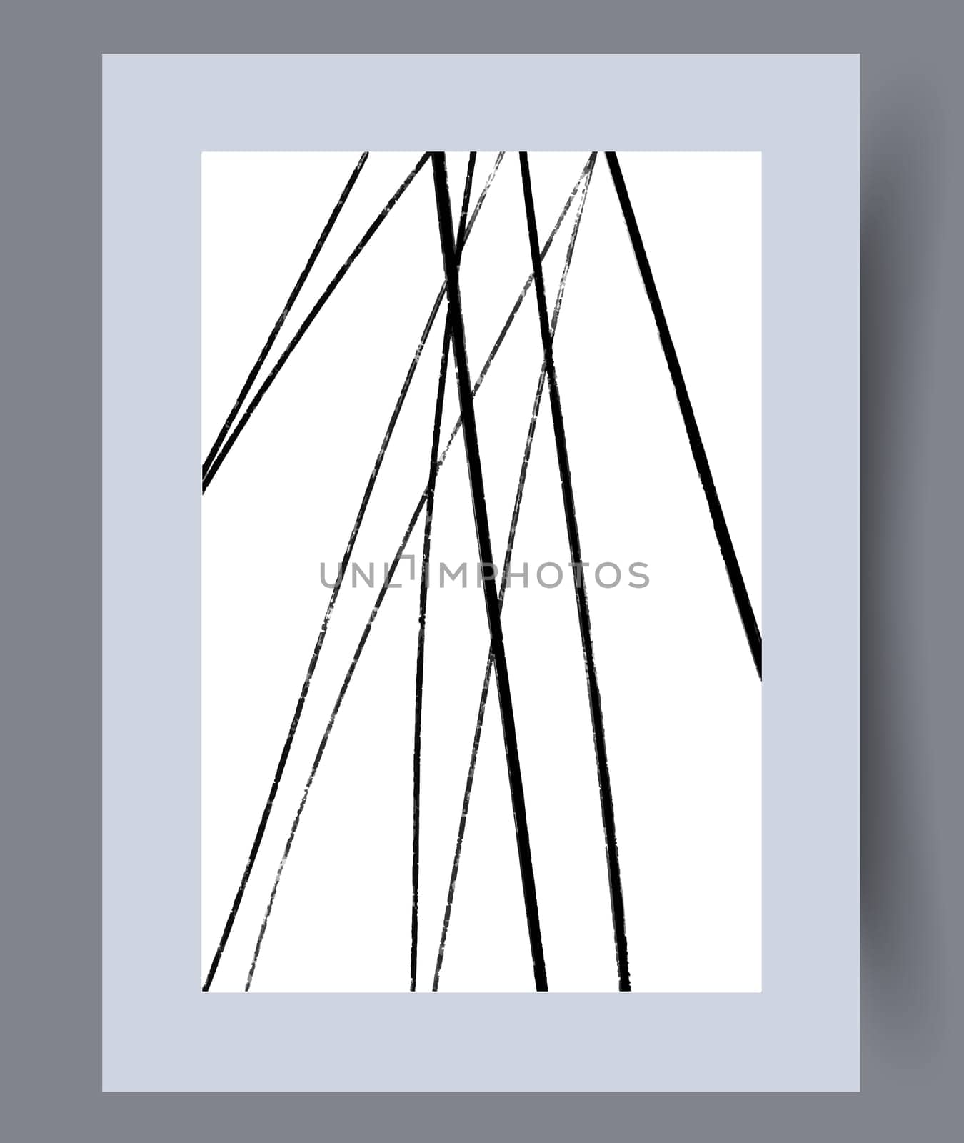 Scandinavian abstract vector print. Minimalistic abstract wall art background for print. Scandinavian vector style.