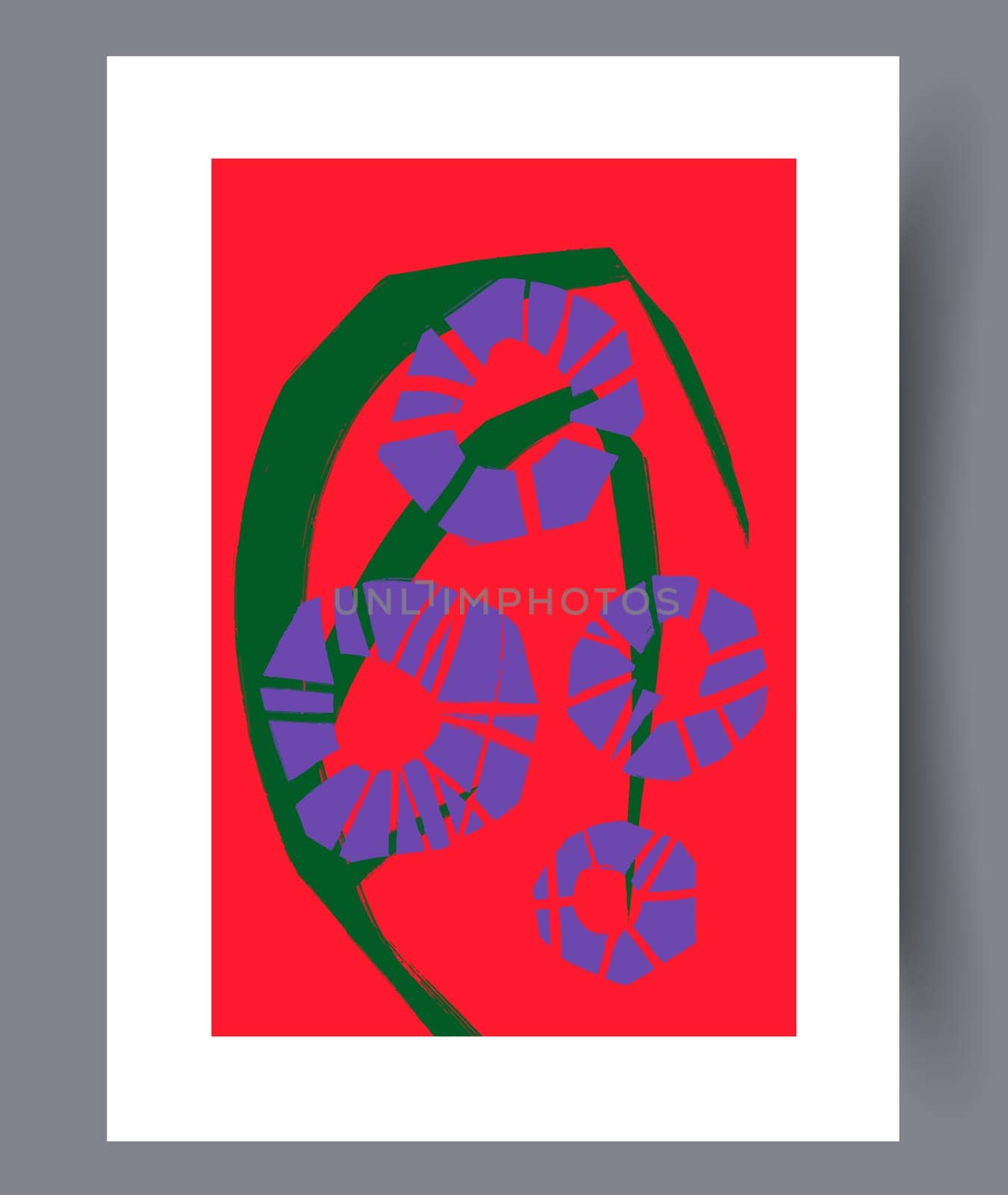 Scandinavian abstract vector print. Minimalistic abstract wall art background for print. Scandinavian vector style.