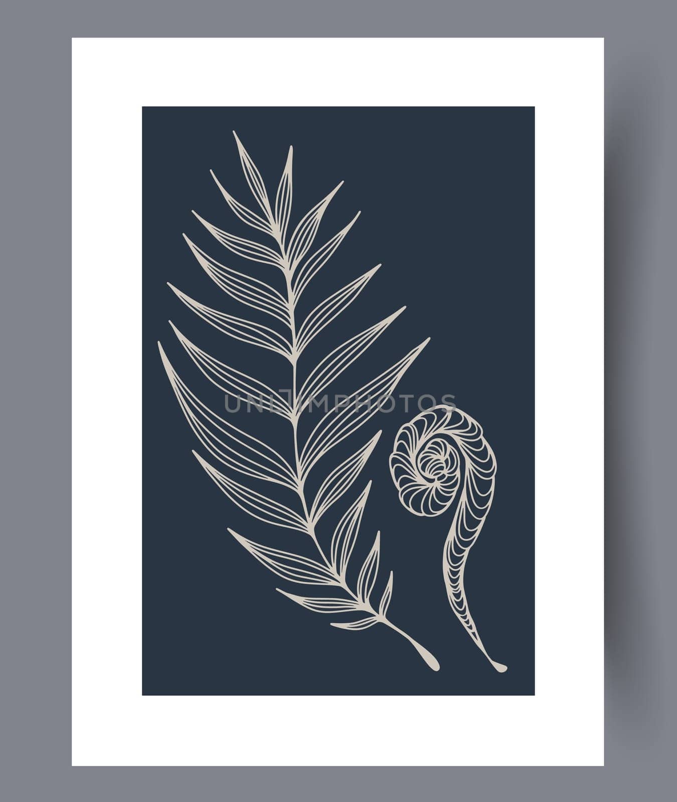 Scandinavian abstract vector print. Minimalistic abstract wall art background for print. Scandinavian vector style.