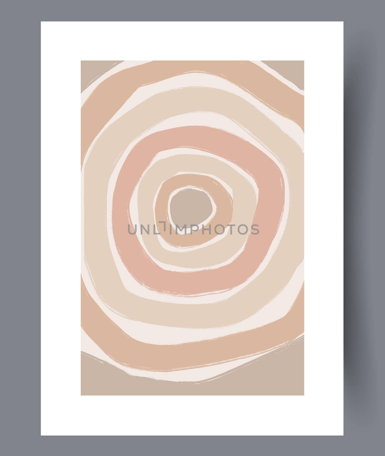 Scandinavian abstract vector print. Minimalistic abstract wall art background for print. Scandinavian vector style.