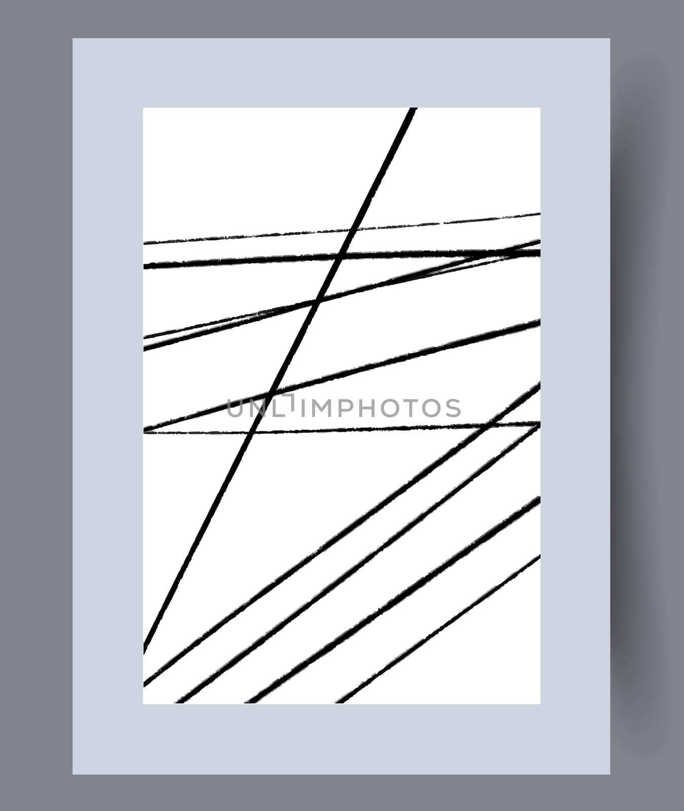 Scandinavian abstract vector print. Minimalistic abstract wall art background for print. Scandinavian vector style.