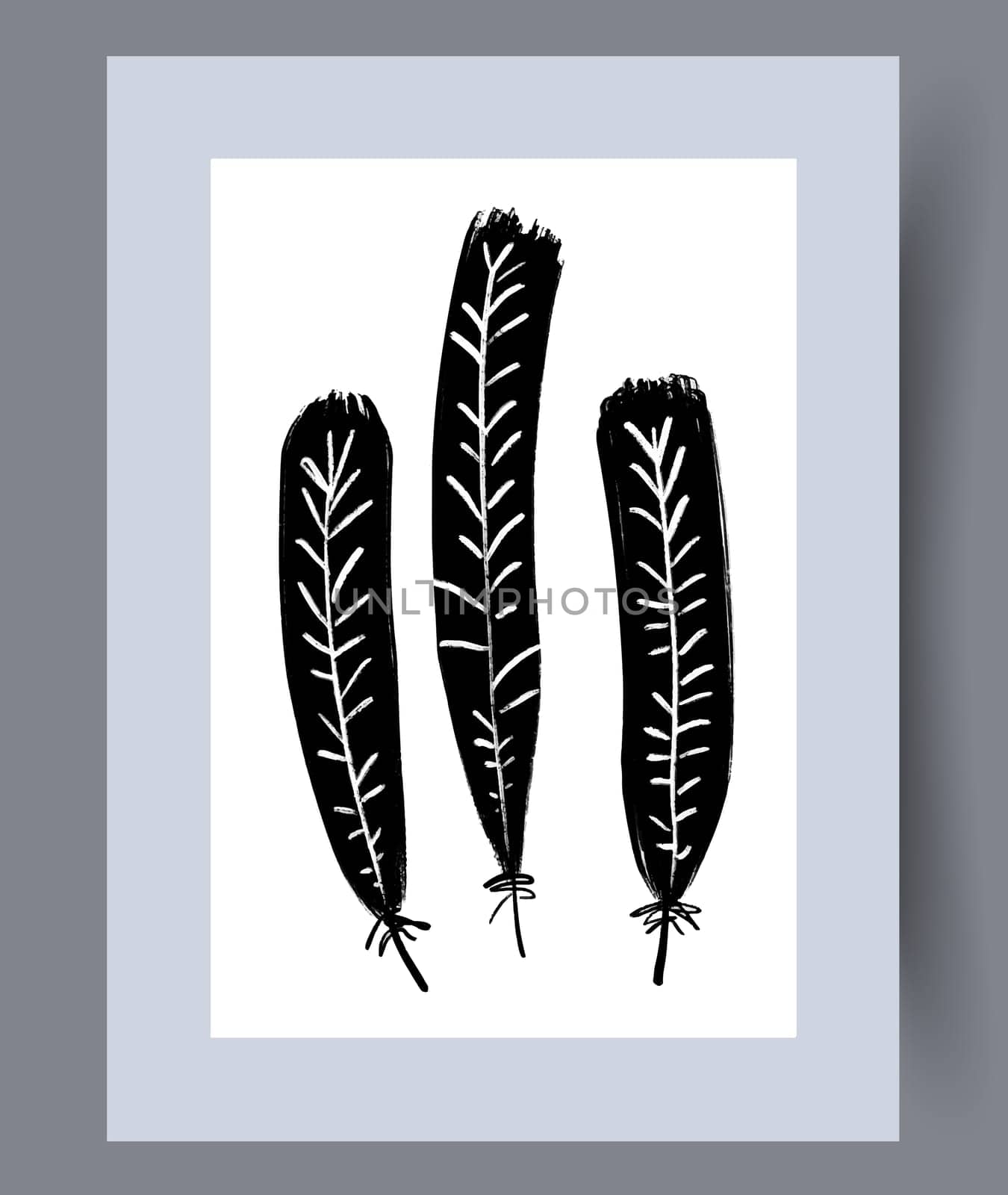 Scandinavian abstract vector print. Minimalistic abstract wall art background for print. Scandinavian vector style.
