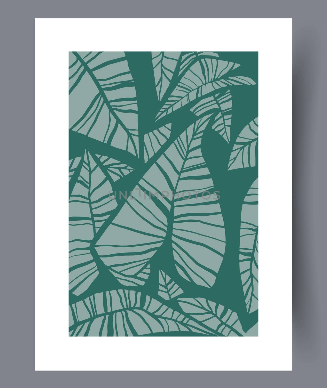 Scandinavian abstract vector print. Minimalistic abstract wall art background for print. Scandinavian vector style.