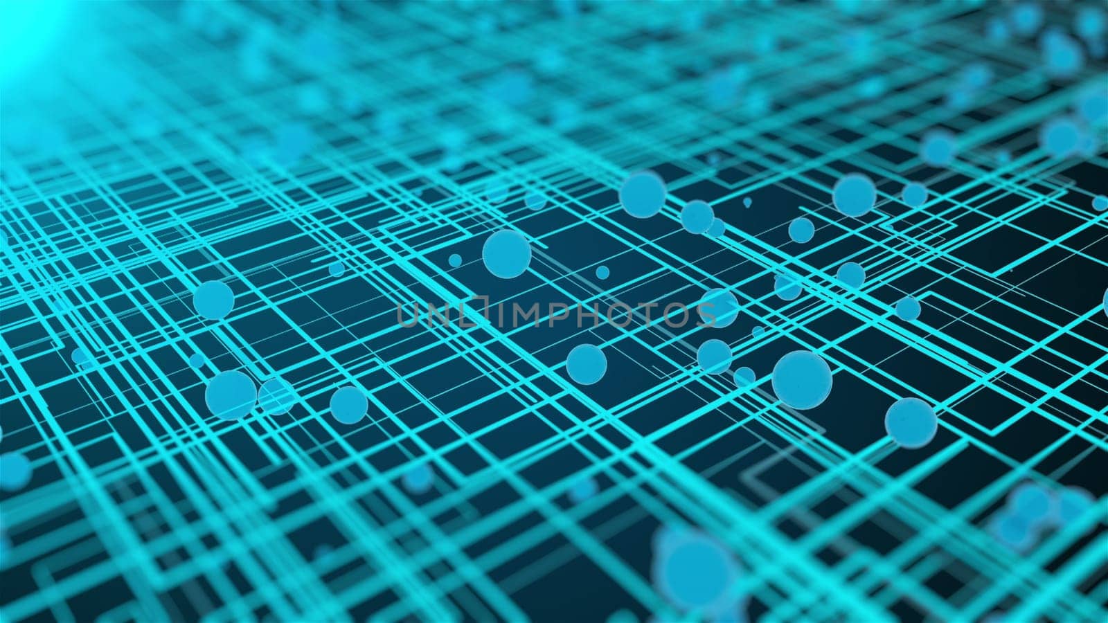 3d futuristic circuit background. Computer generated 3d render