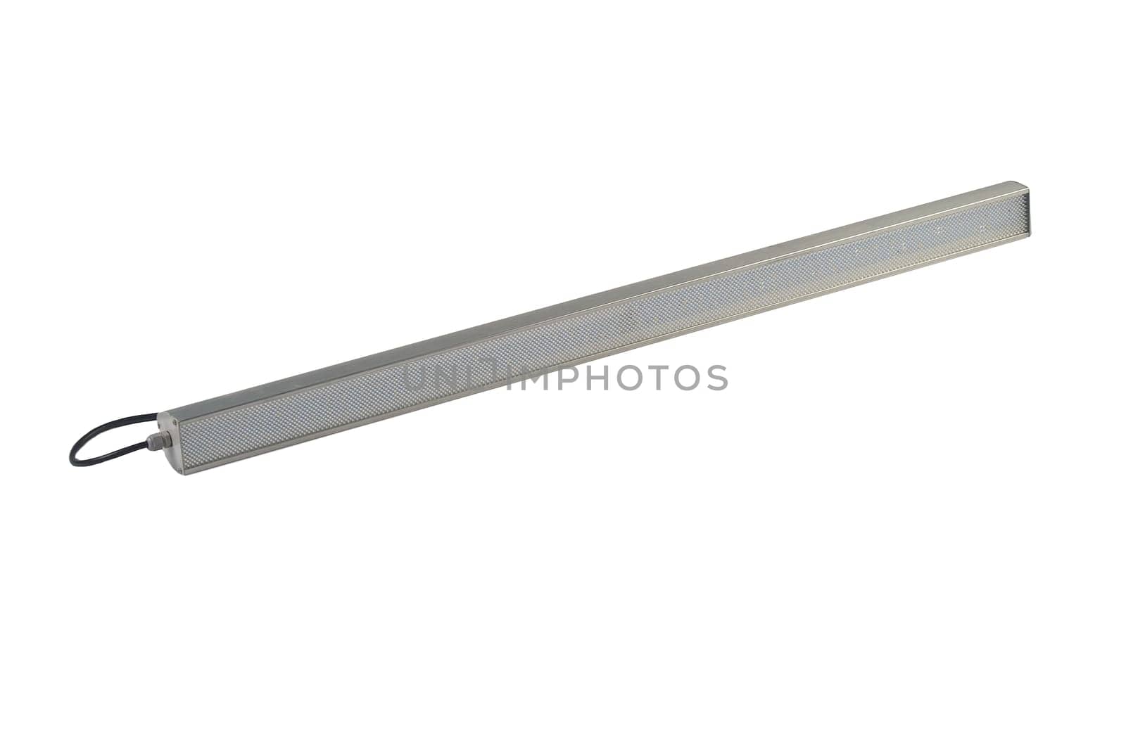 LED lamp for non-residential and public spaces on a white isolated background. Power saving. High quality photo