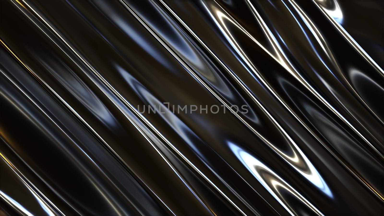 Silver curtain. Computer generated 3d render
