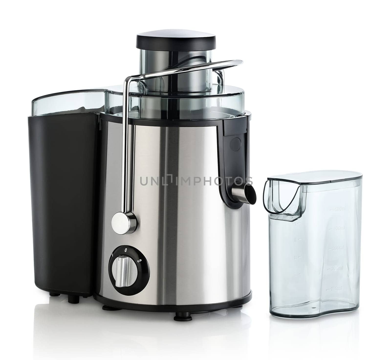 Electric juicer isolated on white background