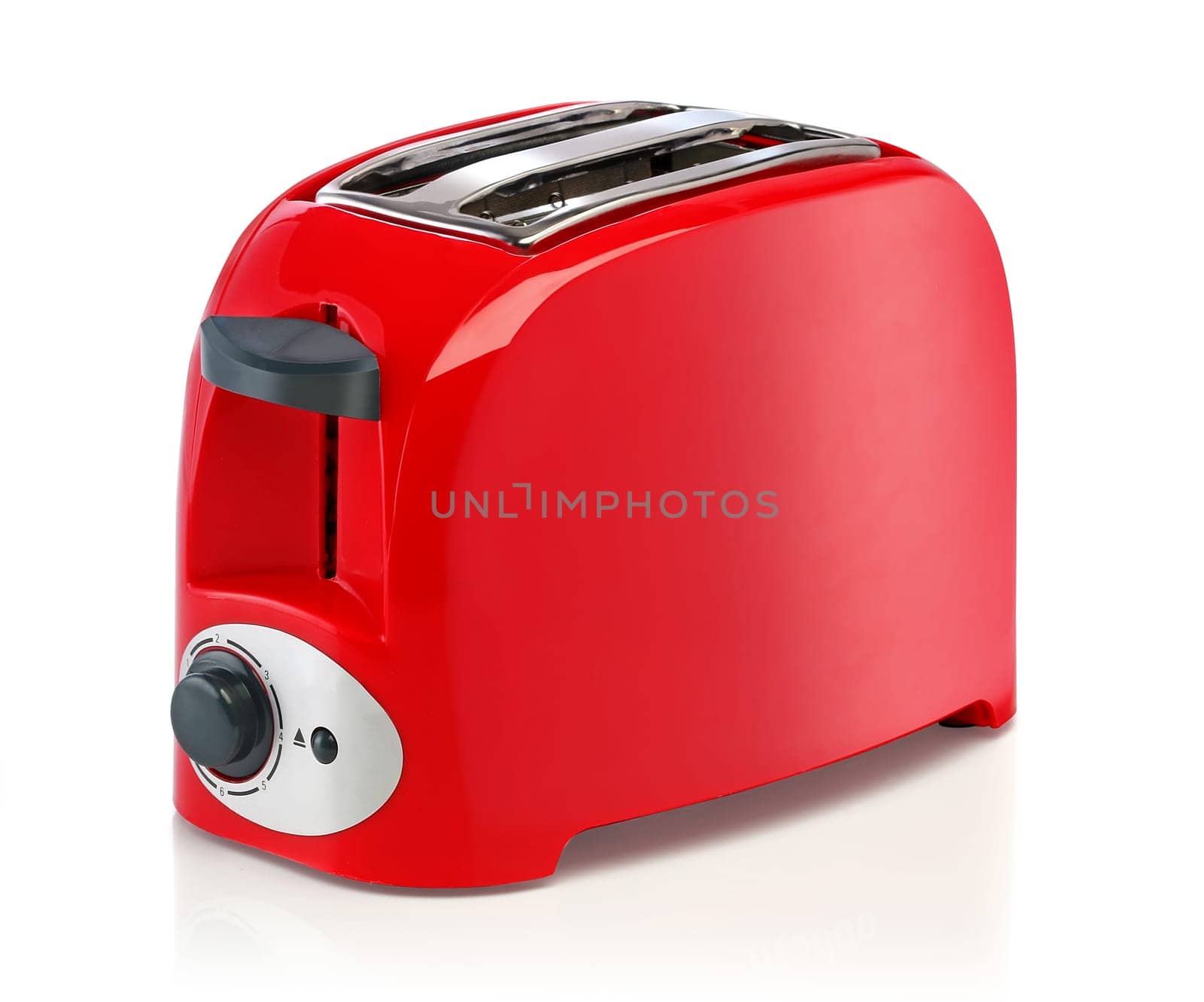 Electric toaster isolated on white background