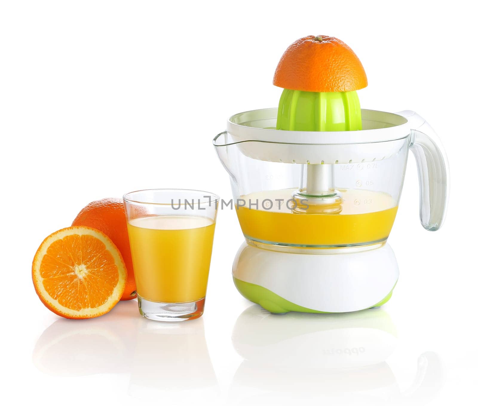 Citrus juicer isolated on white background