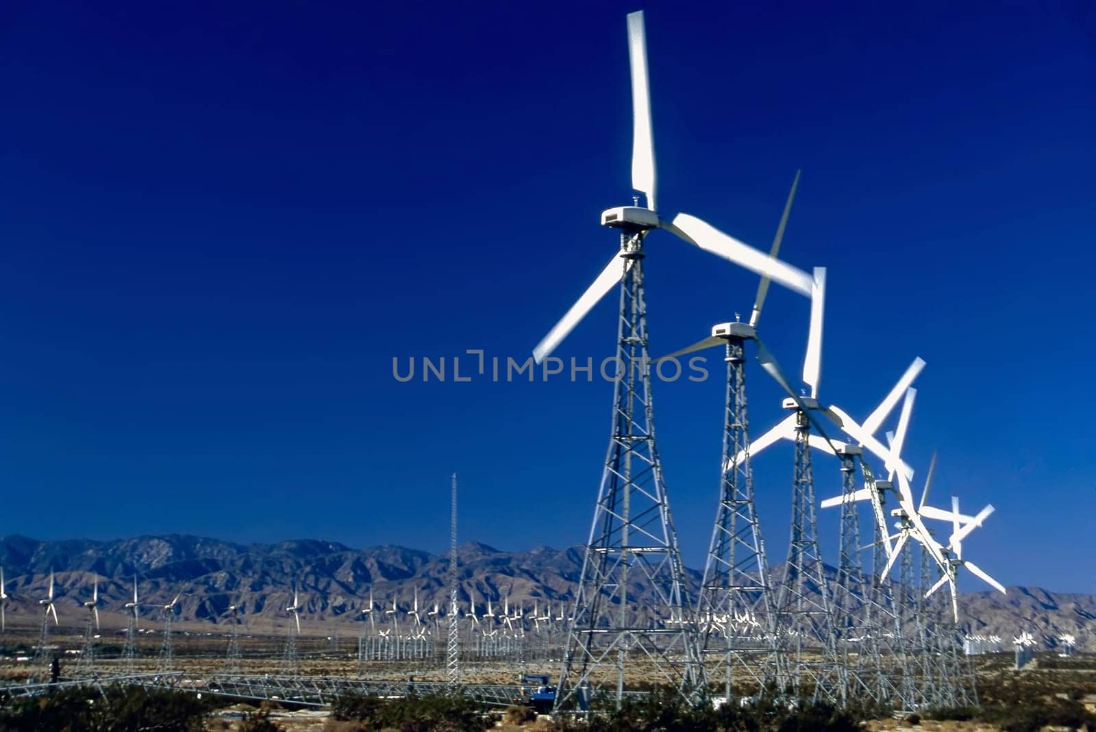 Wind Power Generators in California desert