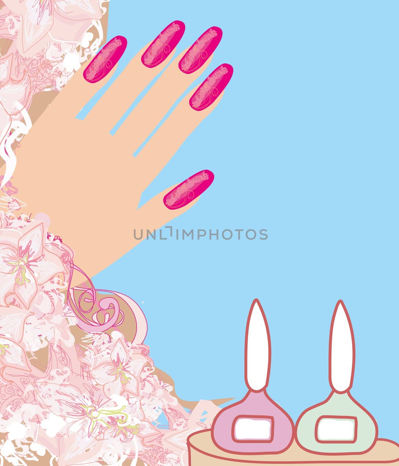 Manicure - abstract card