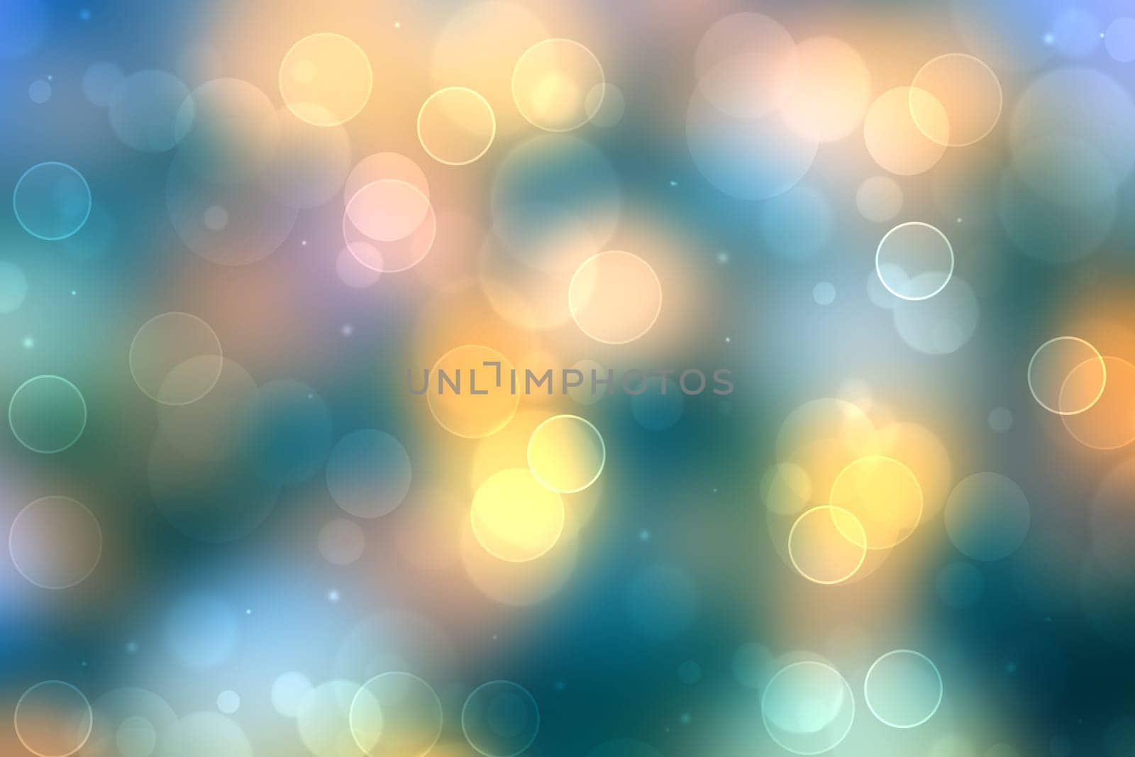 Abstract scene in universe. Abstract gradient dark blue to light blue yellow gold space cosmos universe background with stars and planets. Space for your design. Concept astrology an science.