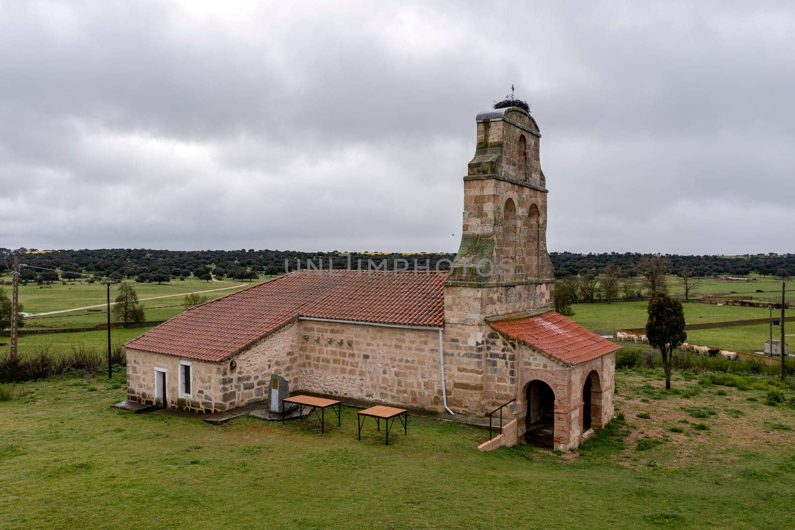 Villanueva de Canedo Hermitage Our Lady of Remedies in Topas, province of Salamanca, Spain