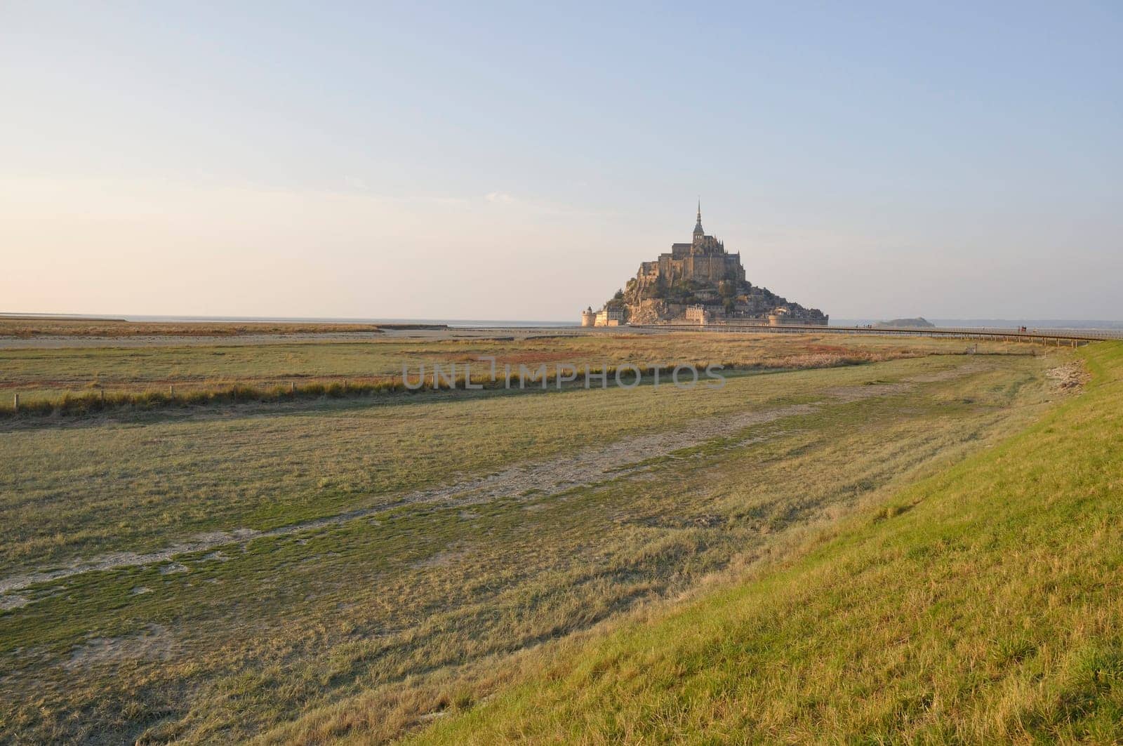 Mont Saint Michel and salt marshes