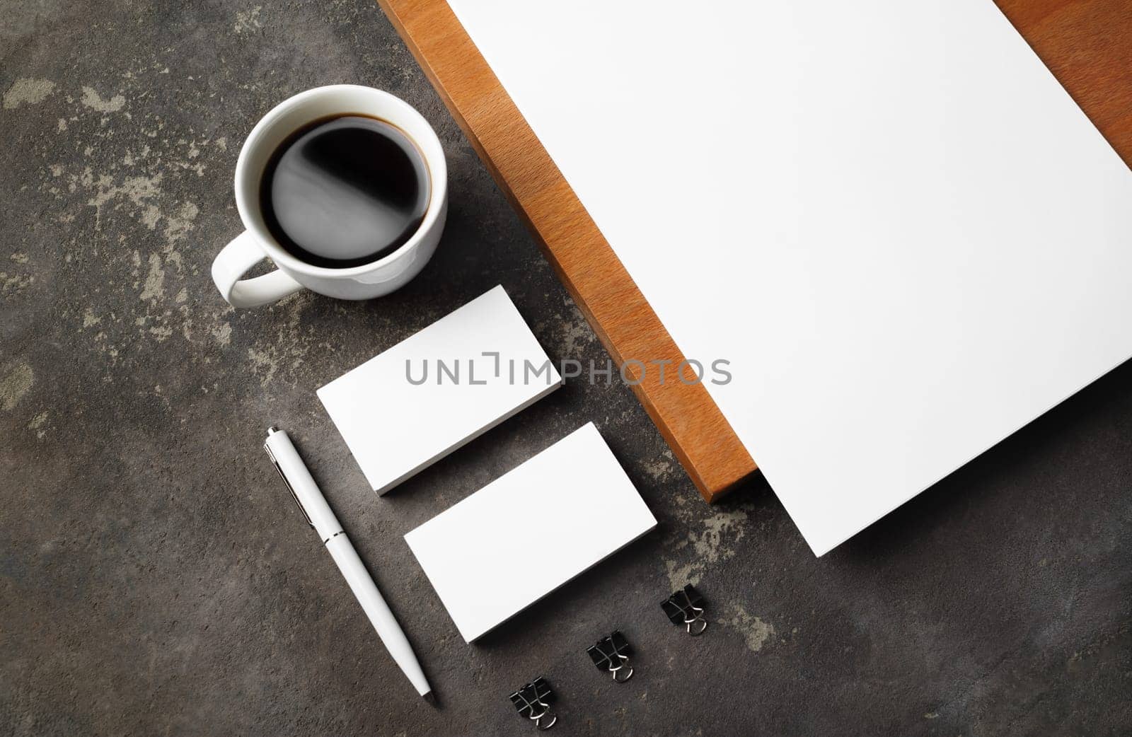 Blank corporate stationery set. Template for branding identity.