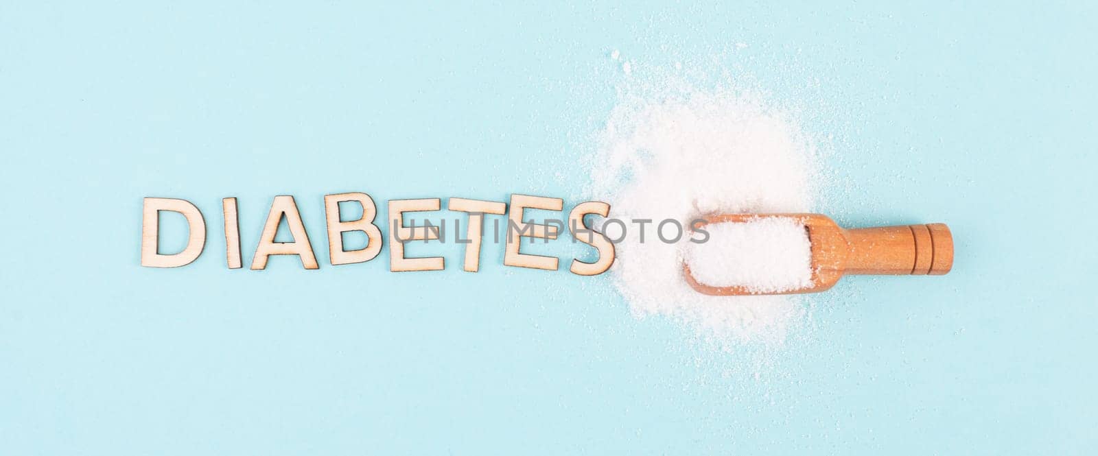 Shovel with white refined sugar, health problems by diabetes, insulin resistent, unhealthy food, addiction to sweets