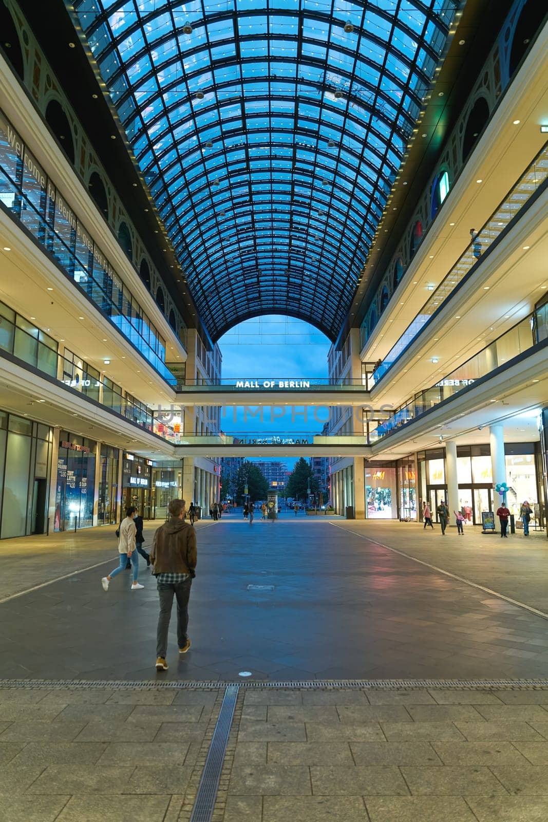 Mall of Berlin shopping center photographed from Leipziger street in Berlin
