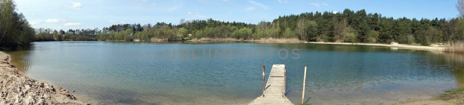 ehemaliger Tagebau, jetzt Naherholungsgebiet, Niedersachsen, Deutschland, Rosche