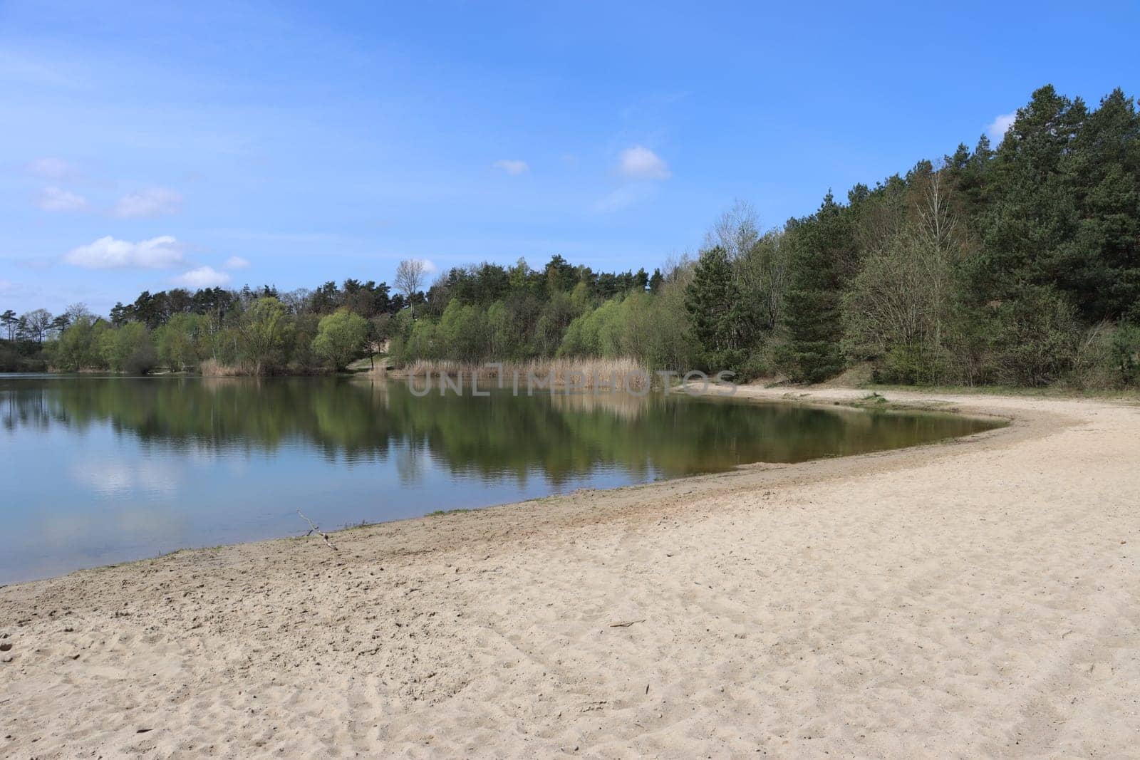 ehemaliger Tagebau, jetzt Naherholungsgebiet, Niedersachsen, Deutschland, Rosche
