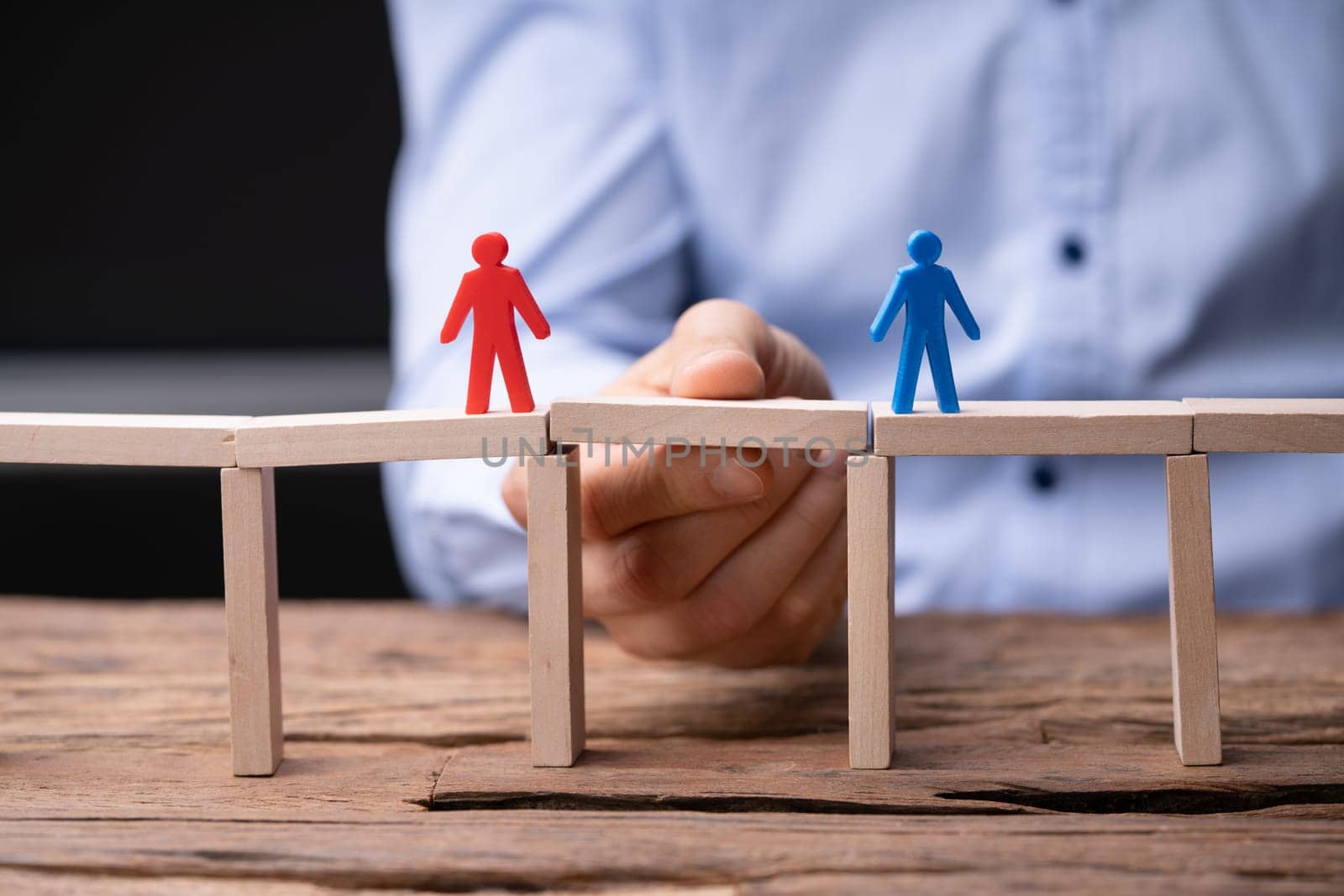 Delegation And Mediation Between People. Man Mediator