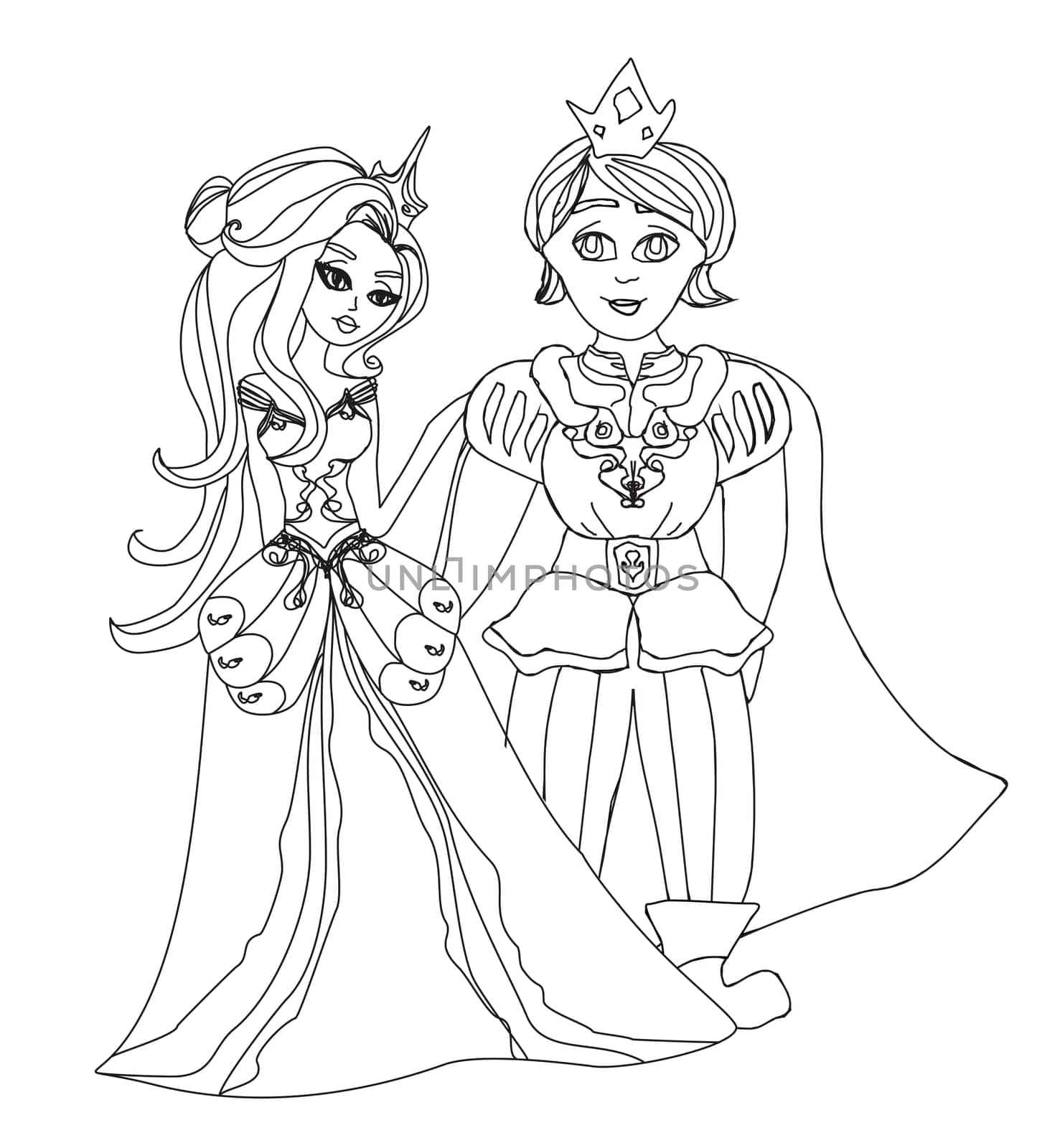 cute Prince and Princess