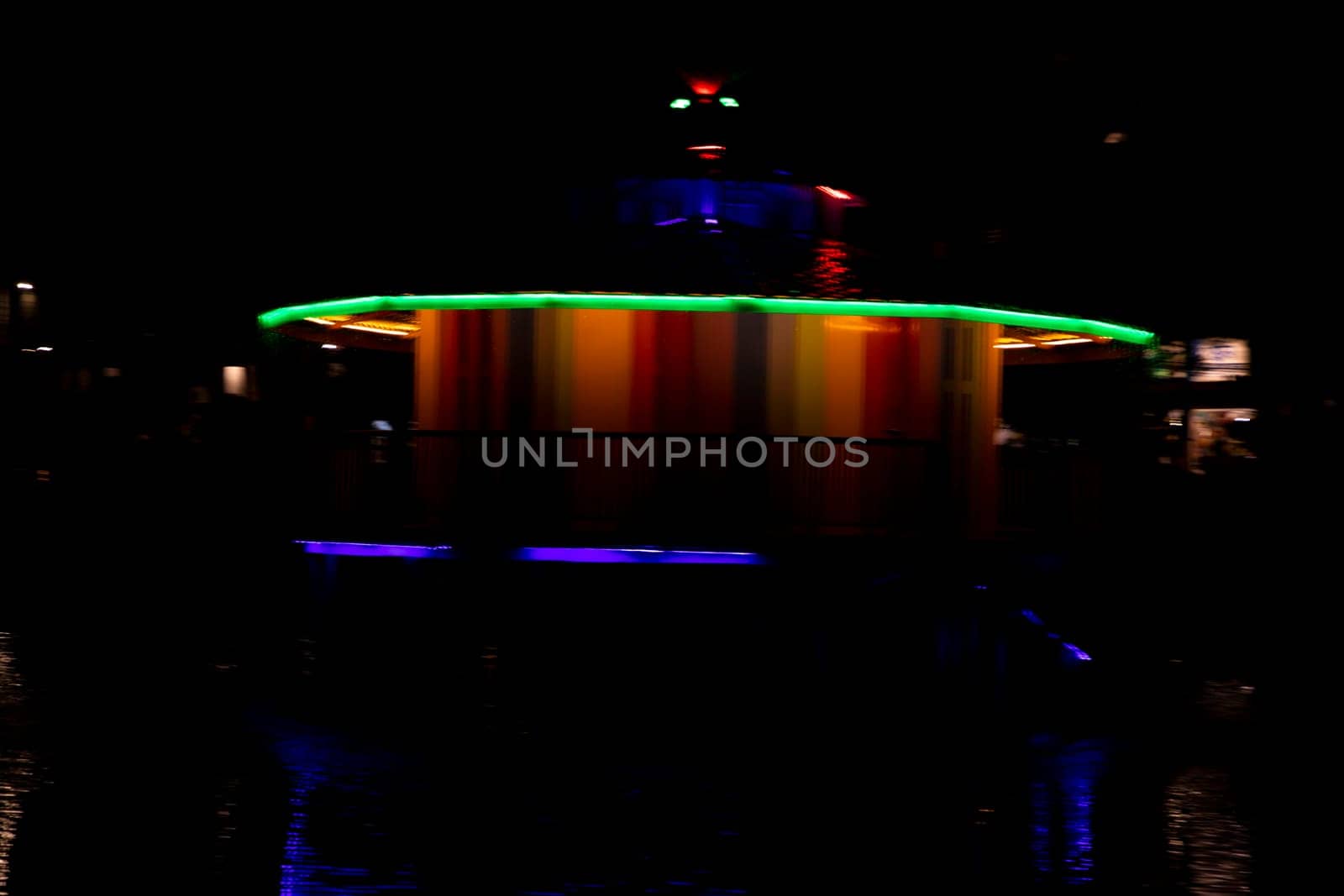 Abstract bokeh light effects on the night. Black background with colorful light effects. background with  Blur bokeh effects. Abstract background texture