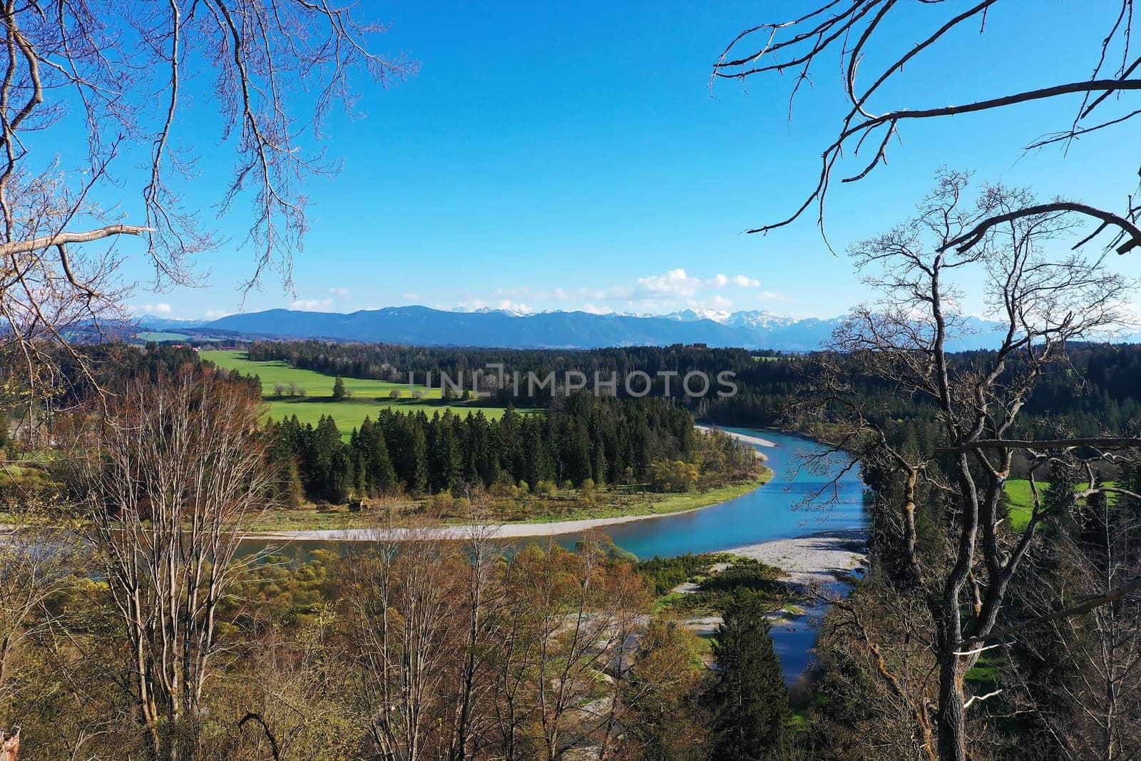 Aerial view of the Litzauer loop in good weather