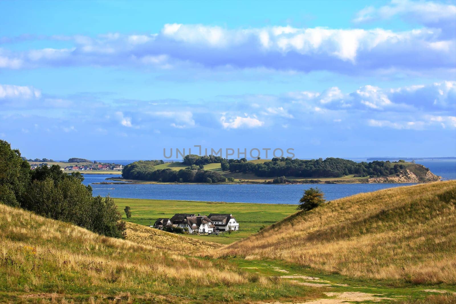 Groß Zicker dreamy landscape on the Baltic Sea island of Ruegen