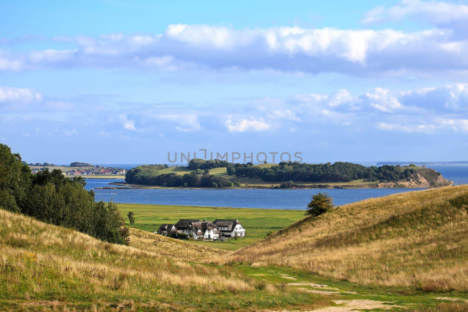 Groß Zicker dreamy landscape on the Baltic Sea island of Ruegen