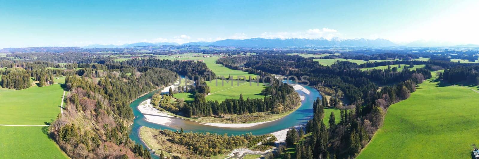 Aerial view of the Litzauer loop in good weather